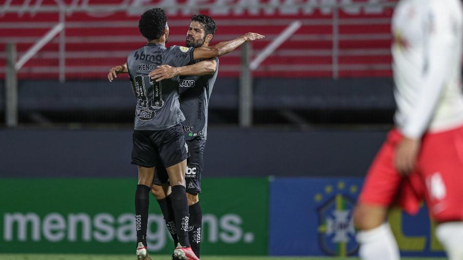 Diego Costa marcou um belo gol em seu jogo de estreia pelo Atlético-MG - Pedro Souza/Atlético-MG