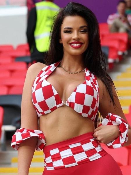 Ivana Knoll foi ironizada por brasileiros após eliminação da Croácia na Copa do Mundo - Reprodução