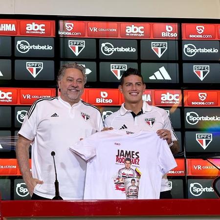 James Rodríguez chegou ao São Paulo em agosto do ano passado