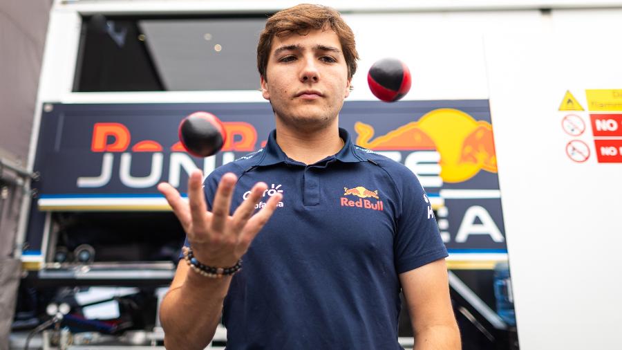 O brasileiro Enzo Fittipaldi, que estará fora da academia da Red Bull em 2024