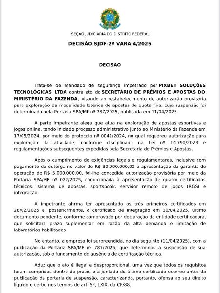 Decisão 1 Decisão 1