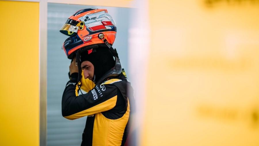 Robert Kubica em ação durante teste particular da Renault na Espanha - @RenaultSportF1/Twitter
