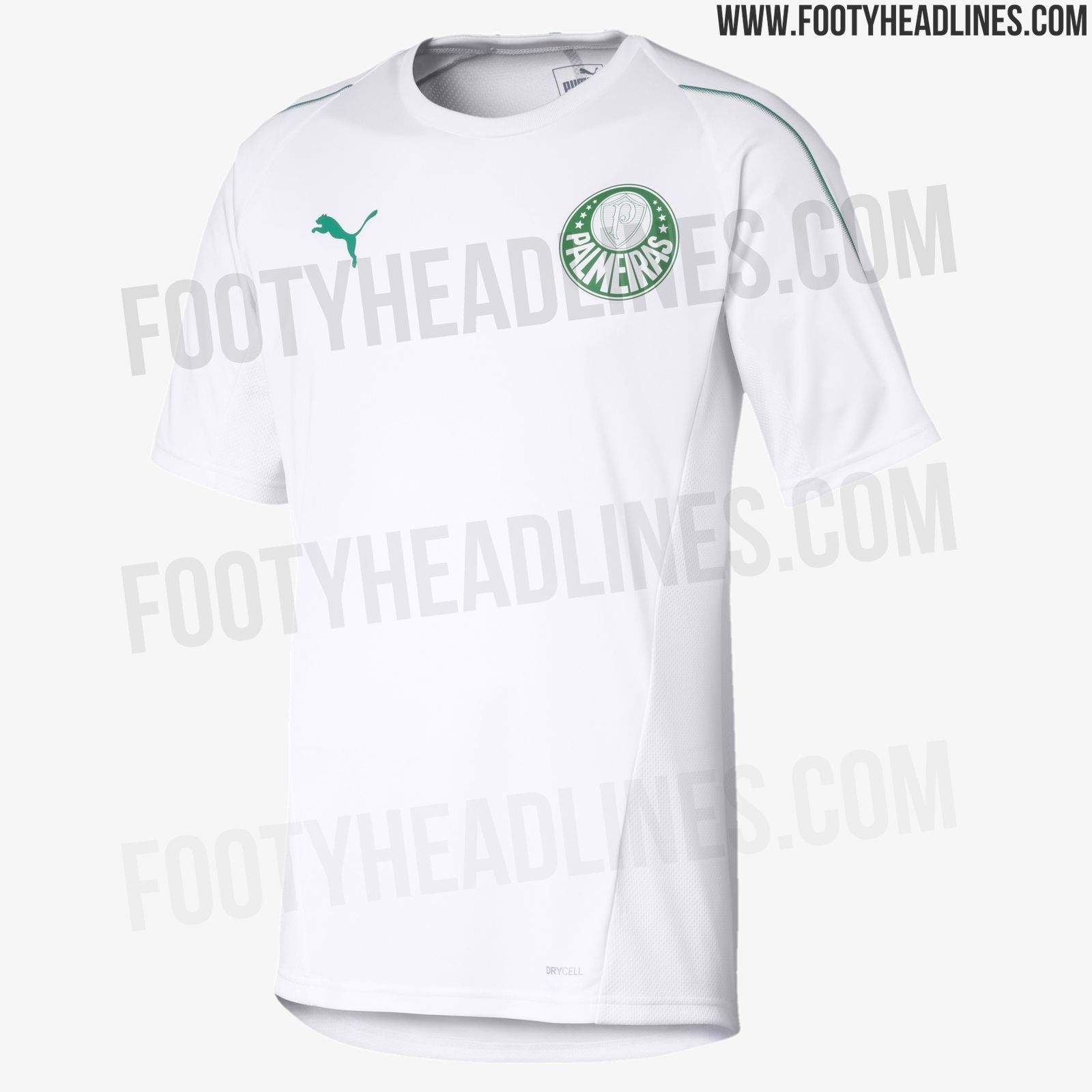 Camisa de treino do Palmeiras - Reprodução/Footy Headlines