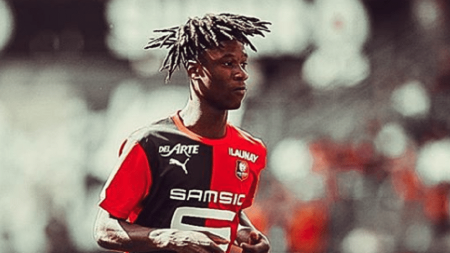 Camavinga em ação pelo Rennes, da França. Jogador é alvo do Real Madrid - Reprodução/Instagram