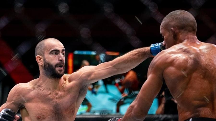Giga Chikadze nocauteia Edson Barboza no UFC Vegas 35 - Reprodução/Instagram/UFC