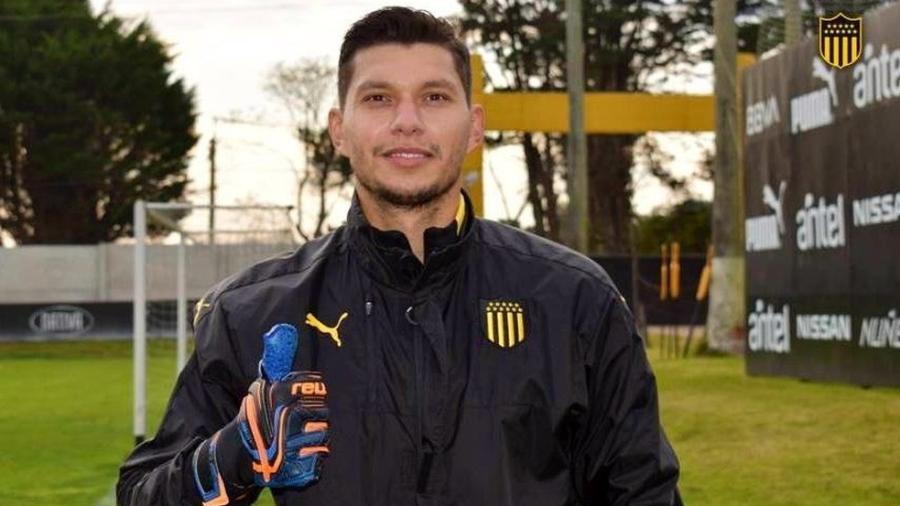 Neto Volpi é primo de Tiago Volpi e joga no Peñarol, do Uruguai - Divulgação/Peñarol