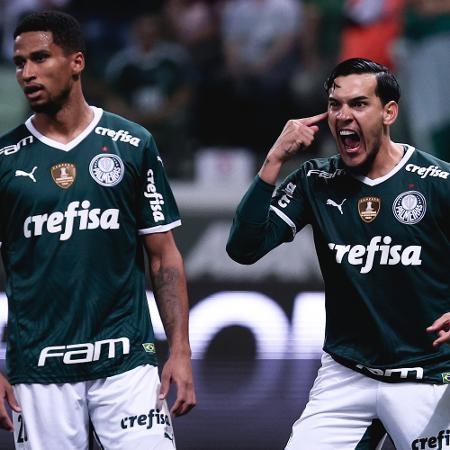 Murilo e Gustavo Gómez na defesa do Palmeiras - Ettore Chiereguini/AGIF