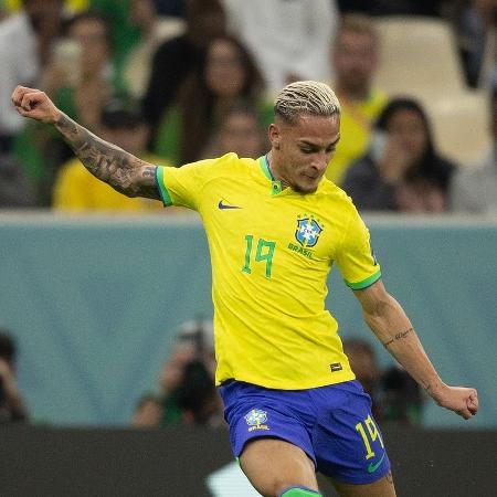 Antony atuou 18 minutos durante Brasil x Sérvia da última quinta-feira (24) - Lucas Figueiredo/CBF