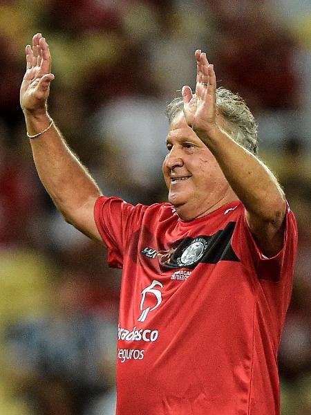 Zico durante Jogo das Estrelas, evento realizado no Maracanã - Thiago Ribeiro/AGIF