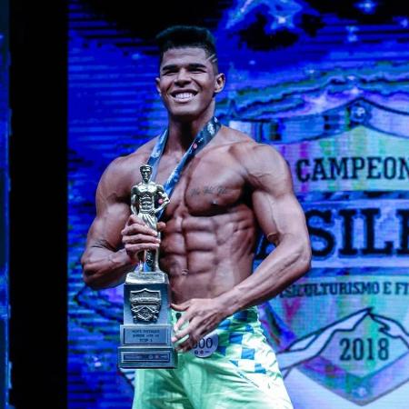 Eustácio foi campeão brasileiro de fisiculturismo em 2018 na categoria Men's Physique Junior