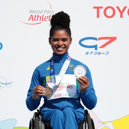 Raíssa Machado conquistou a medalha de ouro no lançamento de dardo no Mundial de Atletismo paralímpico
