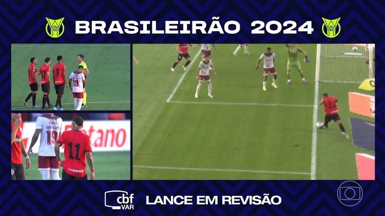 Câmera usada pelo VAR para validar jogada de gol do Atlético-GO sobre o Fluminense