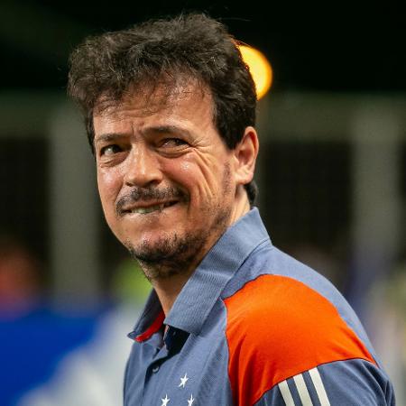 Fernando Diniz, técnico do Cruzeiro, durante jogo contra o Flamengo Fernando Diniz, técnico do Cruzeiro, durante jogo contra o Flamengo