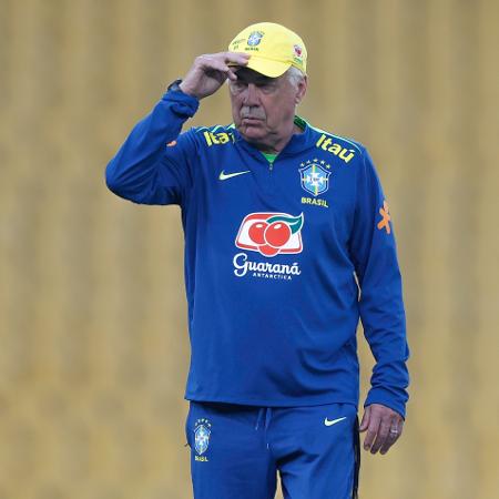 Carlo Ancelotti comanda treino da seleção brasileira em Guayaquil, no Equador - @rafaelribeirorio I CBF