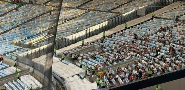 Maracanã implementa tela de proteção após confusão entre torcedores