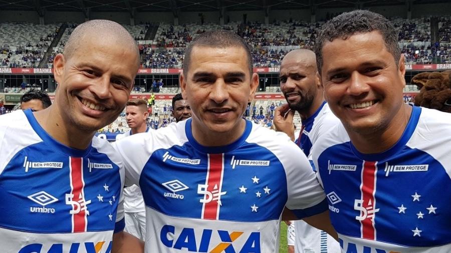 Ídolos como Alex, Aristzábal e Marcelo Ramos usaram as redes sociais para chamar torcida para o Mineirão - Cruzeiro/Divulgação
