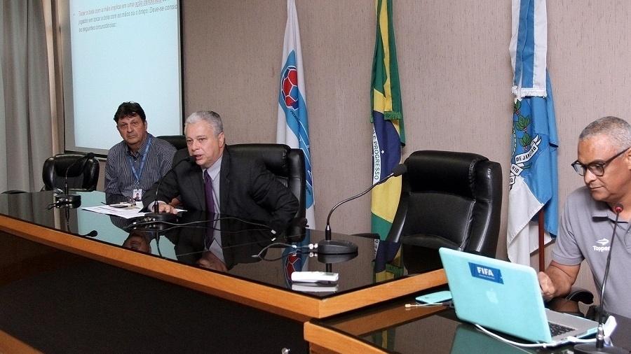Presidente da Comissão de Abritragem do Rio, Jorge Rabello é acusado por associação de ser um dos "cabeças" do esquema - Ferj