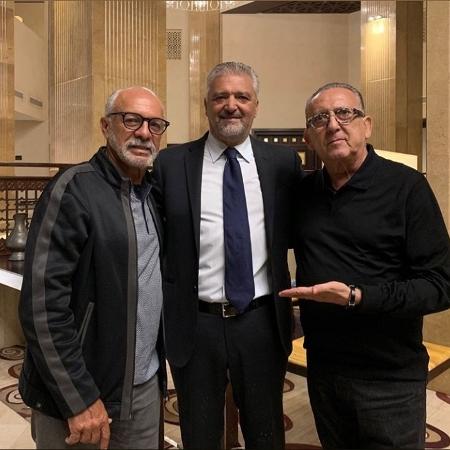 Galvão, Júnior e Altobelli em Doha, no Catar - Reprodução / Instagram