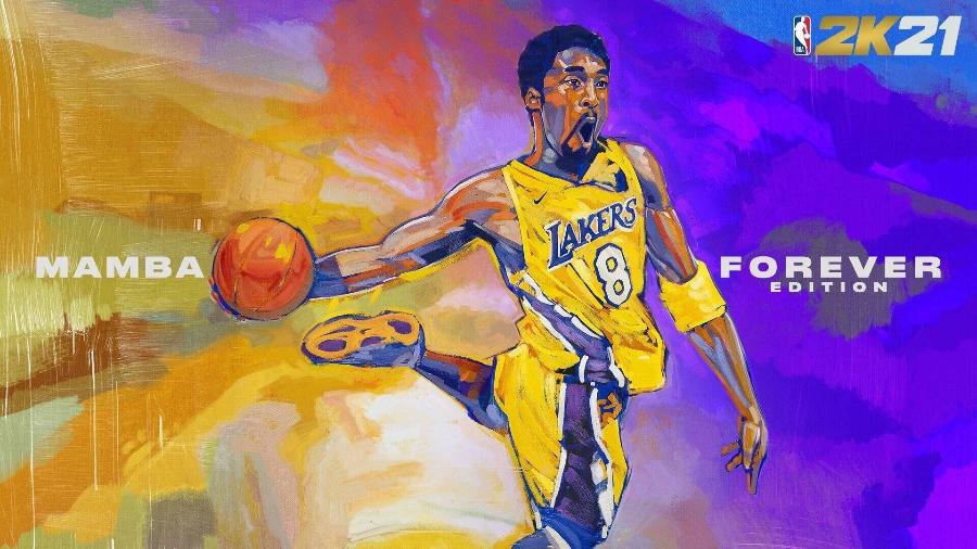 Capa da Edição "Mamba Forever Edition" do NBA 2k21, em homenagem a Kobe Bryant - Divulgação