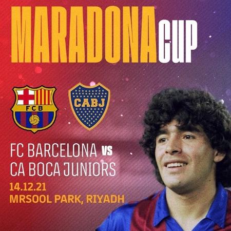 Barcelona e Boca Juniors vão se enfrentar na Copa Maradona - Divulgação
