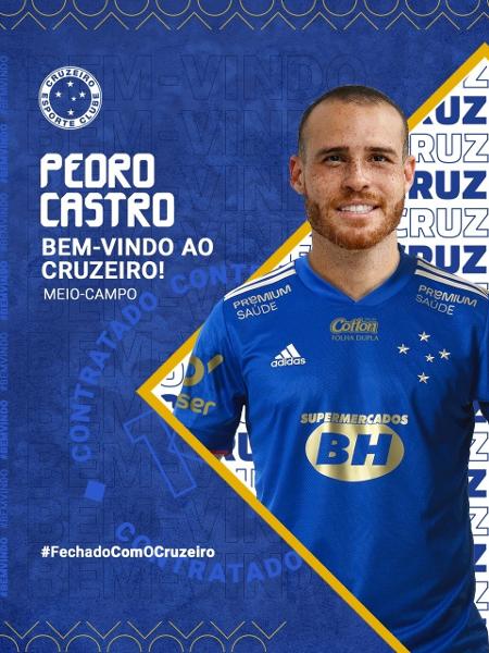 Pedro Castro fará estreia pelo Cruzeiro diante da Caldense - Divulgação/Facebook oficial do Cruzeiro