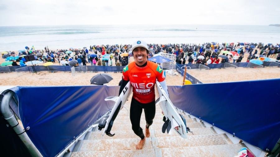 Miguel Pupo, o mais velho dos irmãos, venceu o duelo em Portugal - WSL