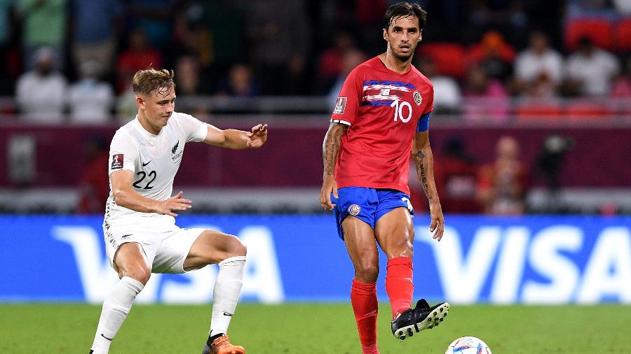 Costa Rica e Nova Zelândia se enfrentaram em junho, em Doha, pela repescagem mundial para a Copa do Qatar - Joe Allison/Getty Images