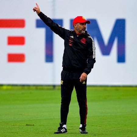 Vítor Pereira comanda treinamento de pré-temporada no Flamengo - Marcelo Cortes/Flamengo