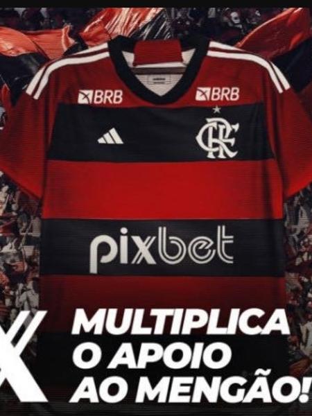 Flamengo apresenta camisa com Pixbet como patrocinadora oficial