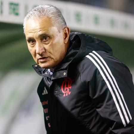 Tite, durante a derrota do Flamengo para o Juventude