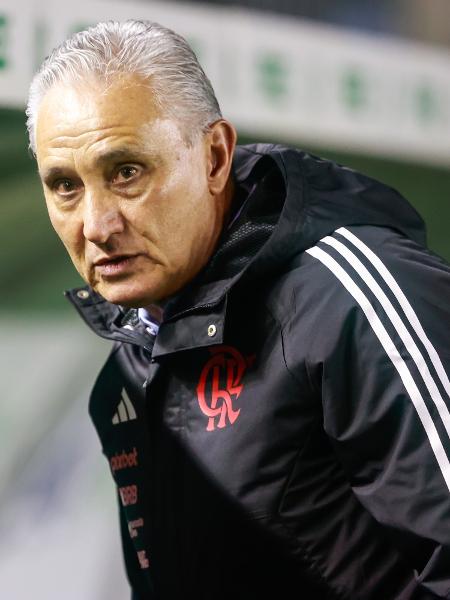 Tite, durante a derrota do Flamengo para o Juventude