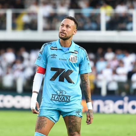 Neymar durante a partida contra o Botafogo, pelo Brasileirão - Jota Erre/Agif