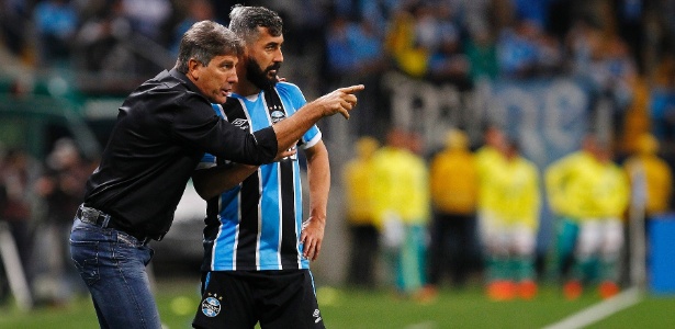 Renato Gaúcho pode mudar esquema a partir da ausência de Douglas, lesionado - Lucas Uebel/Grêmio