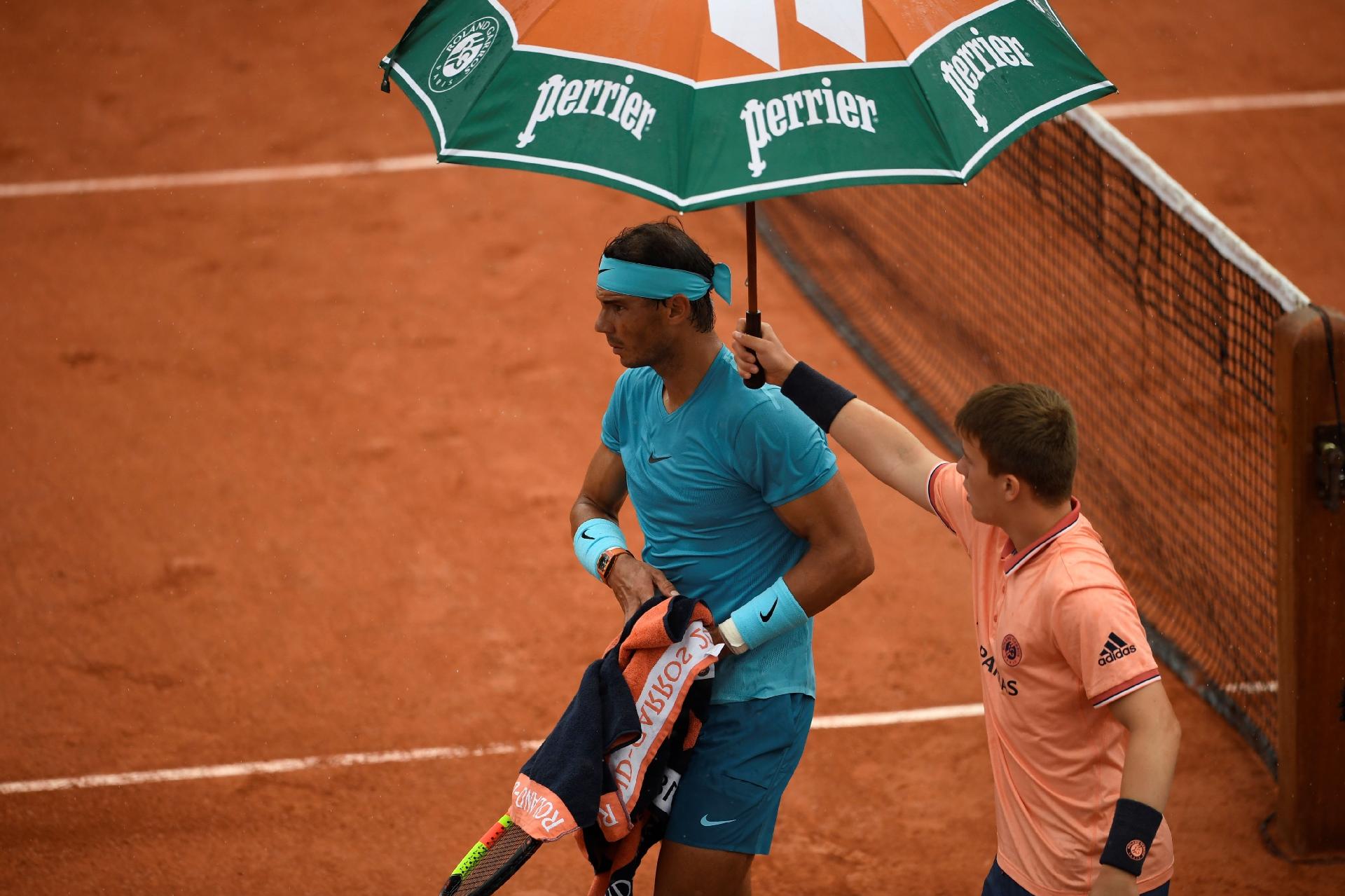 Chuva Interrompe Jogos De Nadal E Del Potro Duelos Reiniciam Na 5ª 06 06 2018 Uol Esporte