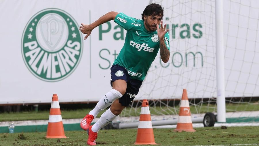 Ricardo Goulart em treino do Palmeiras - Cesar Greco/Ag. Palmeiras/Divulgação