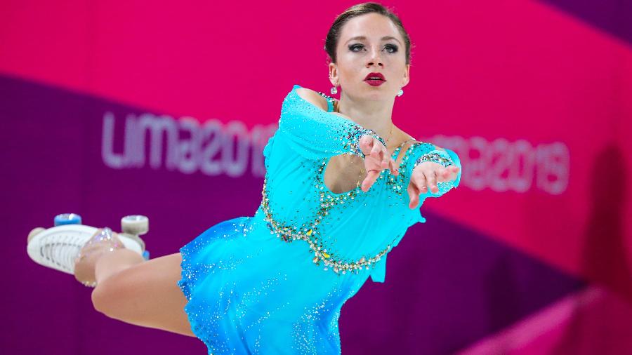 Bruna Wurts faturou ouro para o Brasil no Pan na patinação artística - Abelardo Mendes Jr/ rededoesporte.gov.br