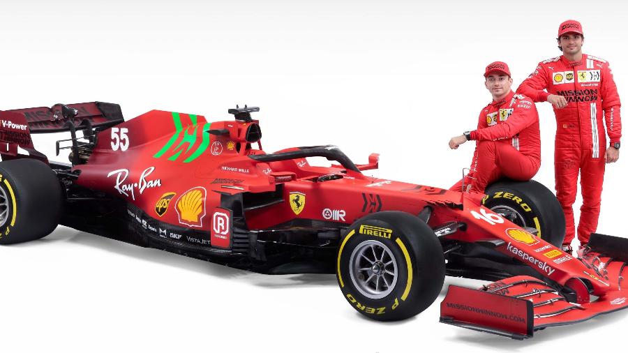 Ferrari terá Charles Leclerc ao lado de Carlos Sainz na temporada 2021 da F1 - Ferrari/Divulgação