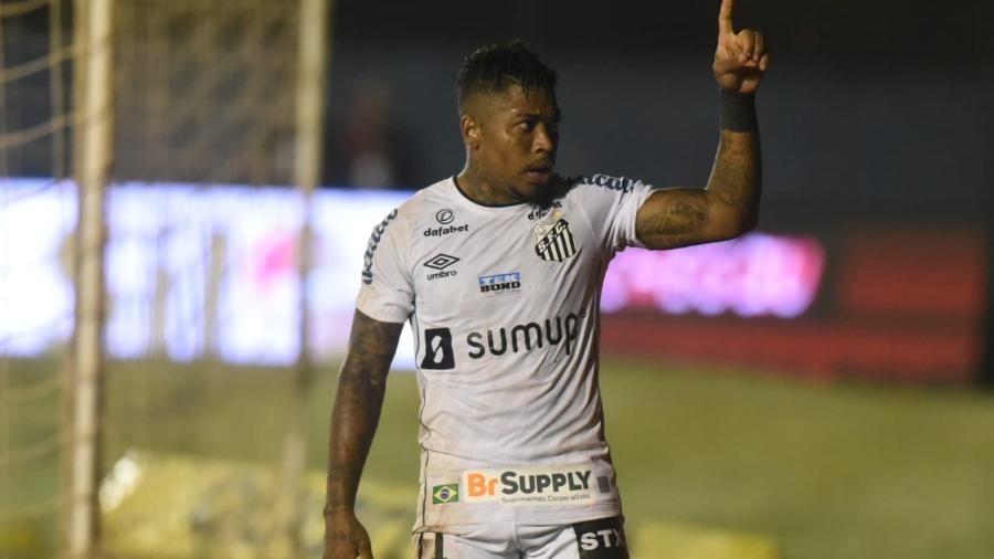 Marinho, do Santos, comemora gol marcado contra o Cianorte, pela terceira fase da Copa do Brasil - Ivan Storti/SantosFC