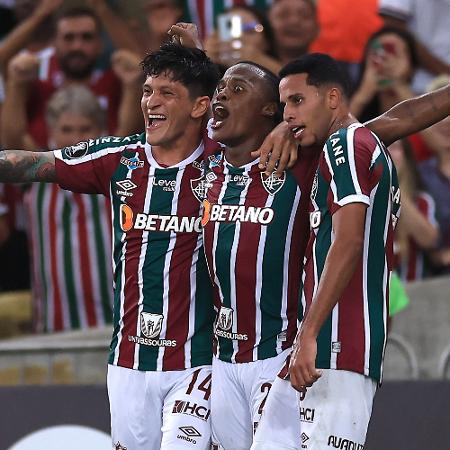 Germán Cano e Jhon Arias marcaram os gols da vitória do Fluminense contra o River Plate - Buda Mendes/Getty Images