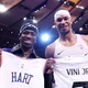 Vini Jr. acompanha vitória do Knicks na NBA e troca camisa com Josh Hart