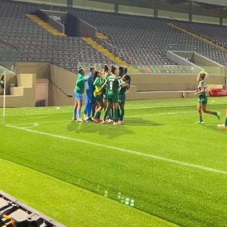 Laís Melo anotou o único gol do jogo, que aconteceu na Arena Barueri - Reprodução/Instagram