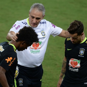 Tite Willian e Philippe Coutinho - Pedro Martins/MoWa Press - Pedro Martins/MoWa Press