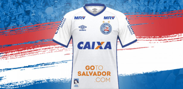 Camisa que Bahia usará na Florida Cup faz propaganda de Salvador - Divulgação/Bahia