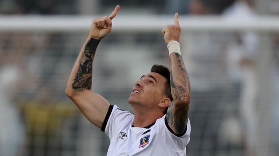 Mouche, autor do gol do Colo-Colo contra o Athletico Paranaense - REUTERS/Ivan Alvarado