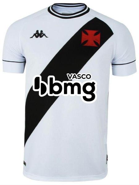 Camisa do Vasco com novo logo do BMG - Divulgação