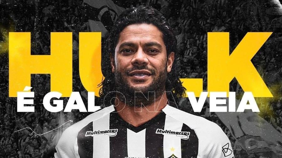 Hulk assina contrato de dois anos com o Atlético-MG e receberá premiações e bônus altos no clube - Divulgação/Atlético-MG