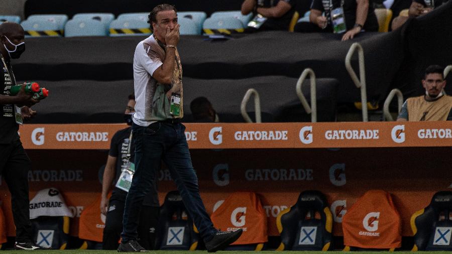 Cuca foi expulso pouco antes do Santos sofrer o gol na final da Libertadores - Gledston Tavares/Framephoto/Estadão Conteúdo