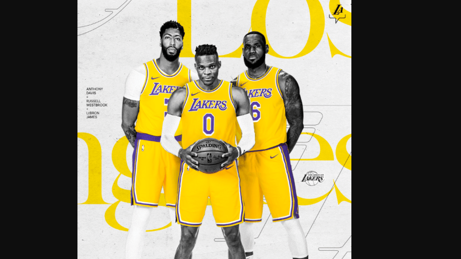 Russell Westbrook vai defender o Los Angeles Lakers na NBA  - Divulgação/Los Angeles Lakers 