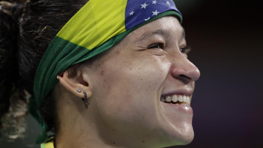 Brasileira teve uma trajetória de sucesso até a final, em que acabou perdendo para a norte-americana Rashida Ellis - UESLEI MARCELINO/REUTERS
