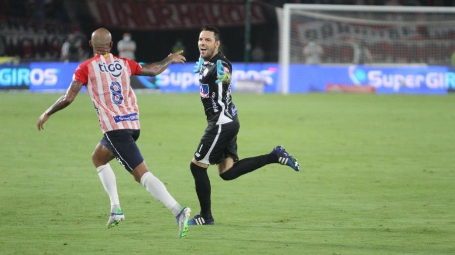 Sebastian Viera marcou seu 11º gol com a camisa do Junior Barranquilla - Reprodução/Twitter